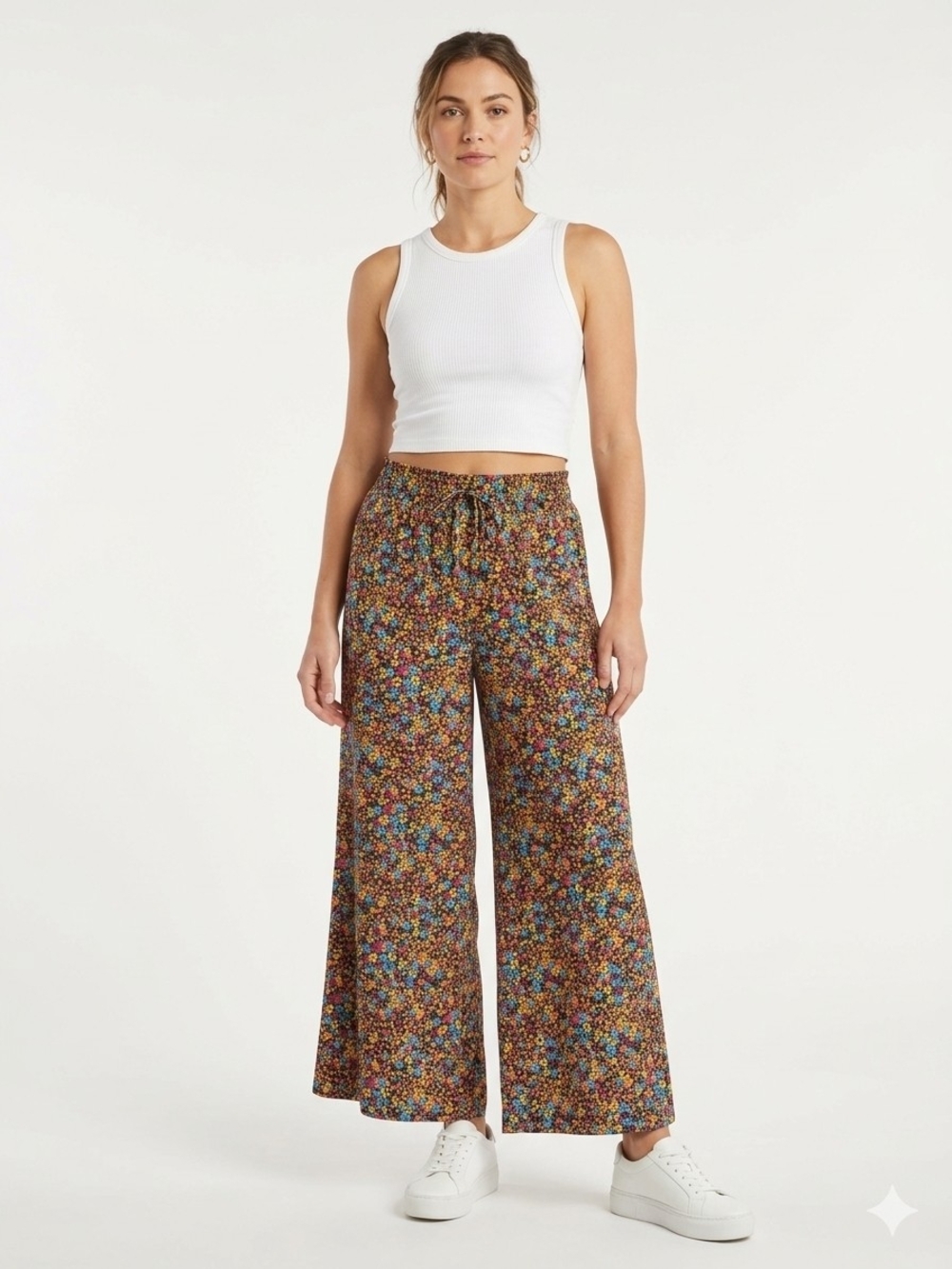 Toad&Co Sunkissed Wide Leg Pant Floral Size Medium Perfect Condition